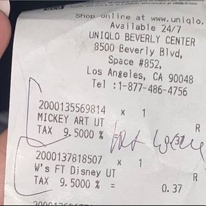 LOOKING for Uniqlo Disney shirts